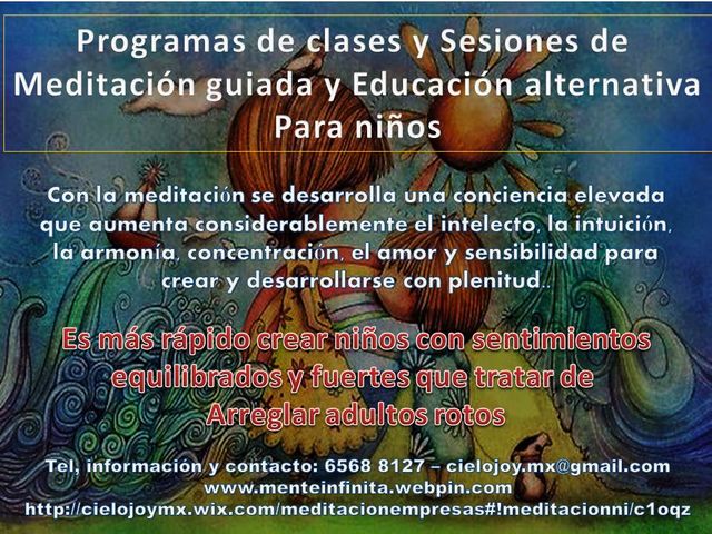 Sesiones de Terapia Alternativa con Meditación para niños